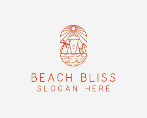 Beer Beach Bar logo design