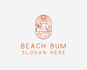 Beer Beach Bar logo design