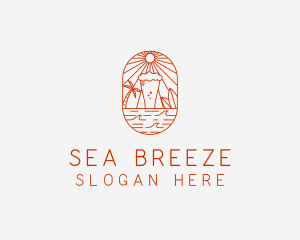 Beer Beach Bar logo design