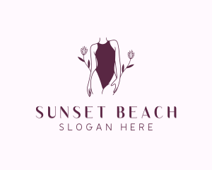 Woman Sexy Bikini logo design