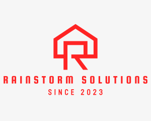 Red House Letter R logo design