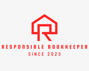 Red House Letter R logo design