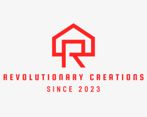 Red House Letter R logo design