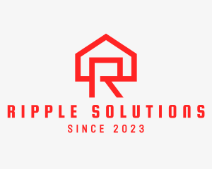 Red House Letter R logo design