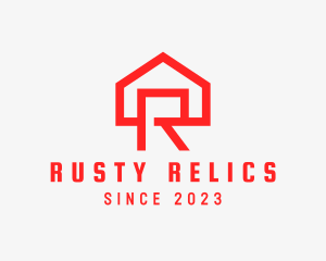 Red House Letter R logo design