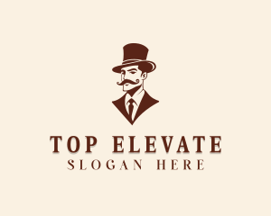 Hipster Fashion Gentleman logo design