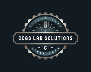 Laser Industrial Fabrication logo design