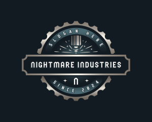 Laser Industrial Fabrication logo design