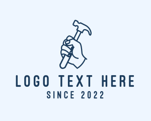 Hammer Carpentry Tool logo