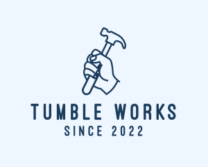 Hammer Carpentry Tool logo design