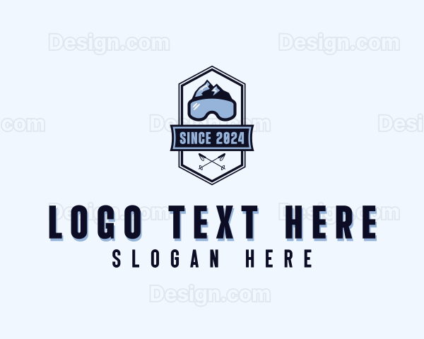 Ski Snowboarding Tournament Logo