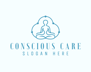 Mindfulness Yoga Meditation logo design