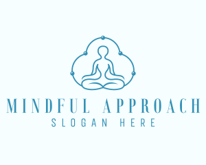 Mindfulness Yoga Meditation logo design