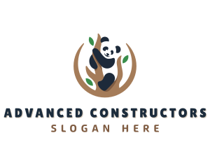 Cute Panda Branch logo design