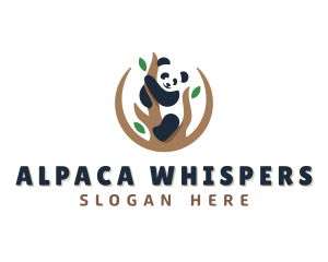 Cute Panda Branch logo design