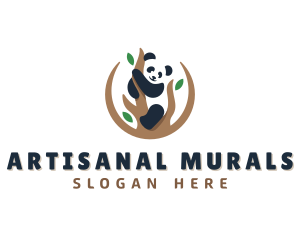 Cute Panda Branch logo design