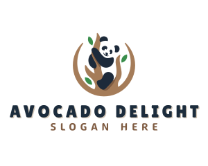 Cute Panda Branch logo design