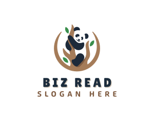 Cute Panda Branch logo design