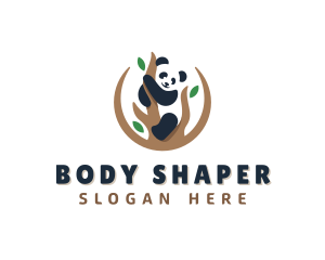 Cute Panda Branch logo design