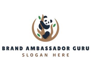 Cute Panda Branch logo design