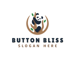 Cute Panda Branch logo design