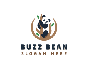 Cute Panda Branch logo design