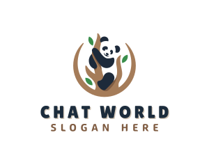 Cute Panda Branch logo design