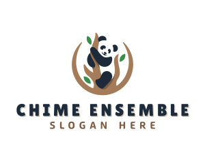 Cute Panda Branch logo design