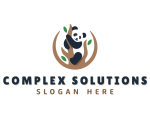 Cute Panda Branch logo design