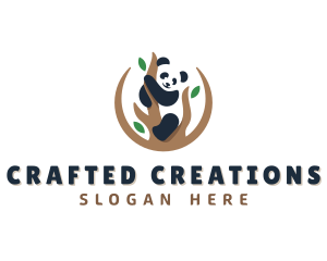 Cute Panda Branch logo design