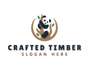 Cute Panda Branch logo design