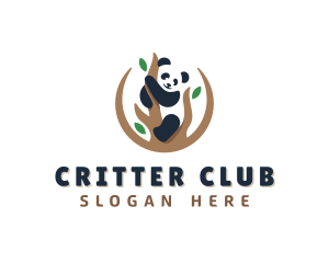 Cute Panda Branch logo design