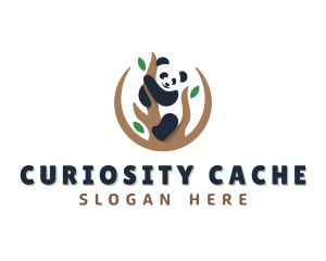 Cute Panda Branch logo design