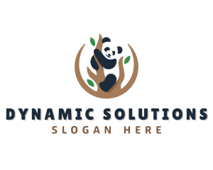 Cute Panda Branch logo design