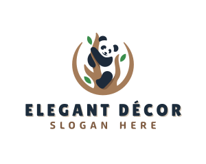 Cute Panda Branch logo design