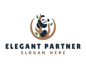 Cute Panda Branch logo design