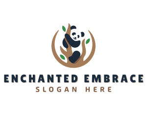 Cute Panda Branch logo design