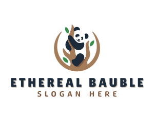 Cute Panda Branch logo design