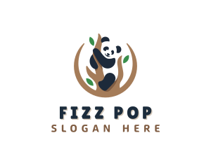 Cute Panda Branch logo design