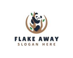 Cute Panda Branch logo design