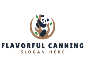 Cute Panda Branch logo design