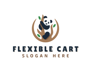 Cute Panda Branch logo design