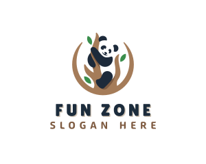 Cute Panda Branch logo design