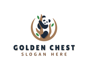 Cute Panda Branch logo design