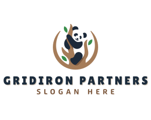 Cute Panda Branch logo design