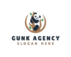 Cute Panda Branch logo design