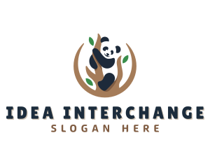 Cute Panda Branch logo design