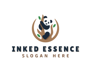 Cute Panda Branch logo design