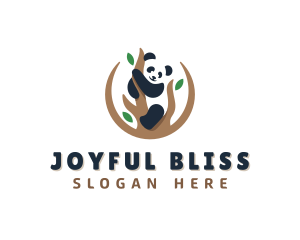 Cute Panda Branch logo design