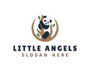 Cute Panda Branch logo design